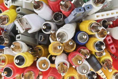 Professional team managing residential waste clearance